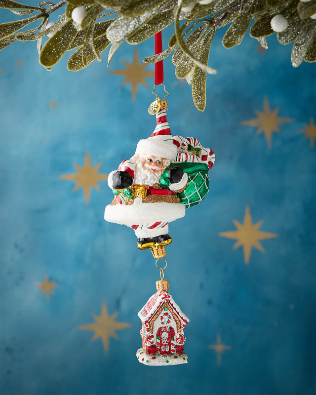Santa's Sugary Abode Christmas Ornament